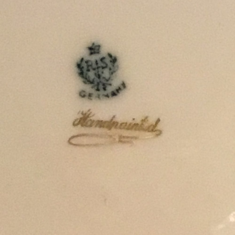 Antique R.S. Germany hand-painted porcelain plate - Picture 8 of 8